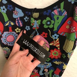 Dolls Kill/Current Mood Mushroom Mini Dress NWT